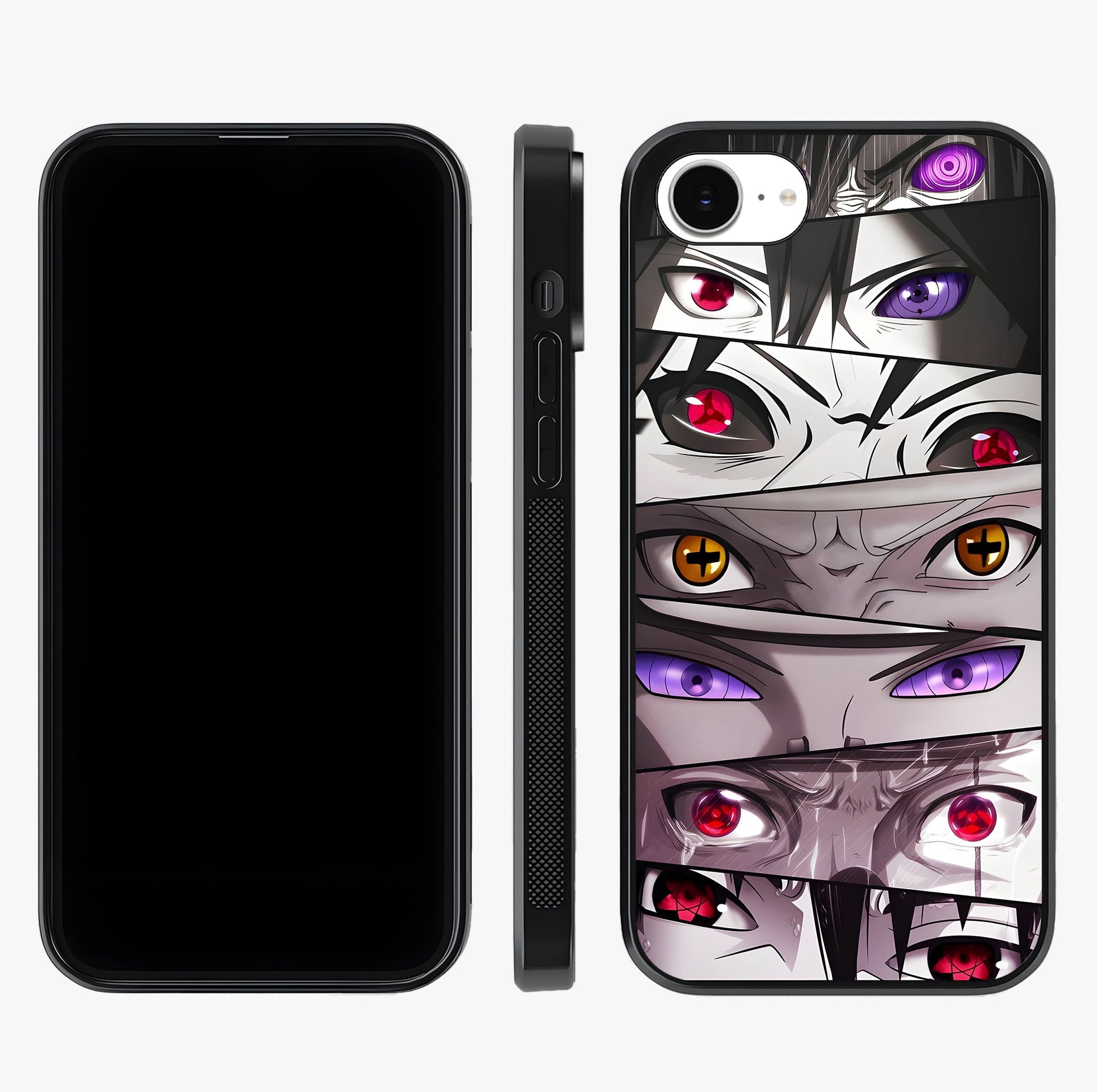 Eyes Of Destiny Glass Case displayed upright for full design visibility and premium finish.