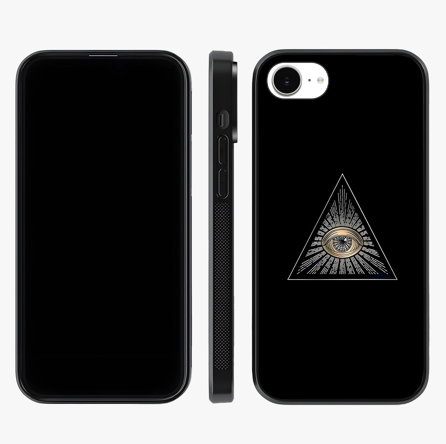 Illuminati Evil Glass Case displayed upright for full design visibility and premium finish.