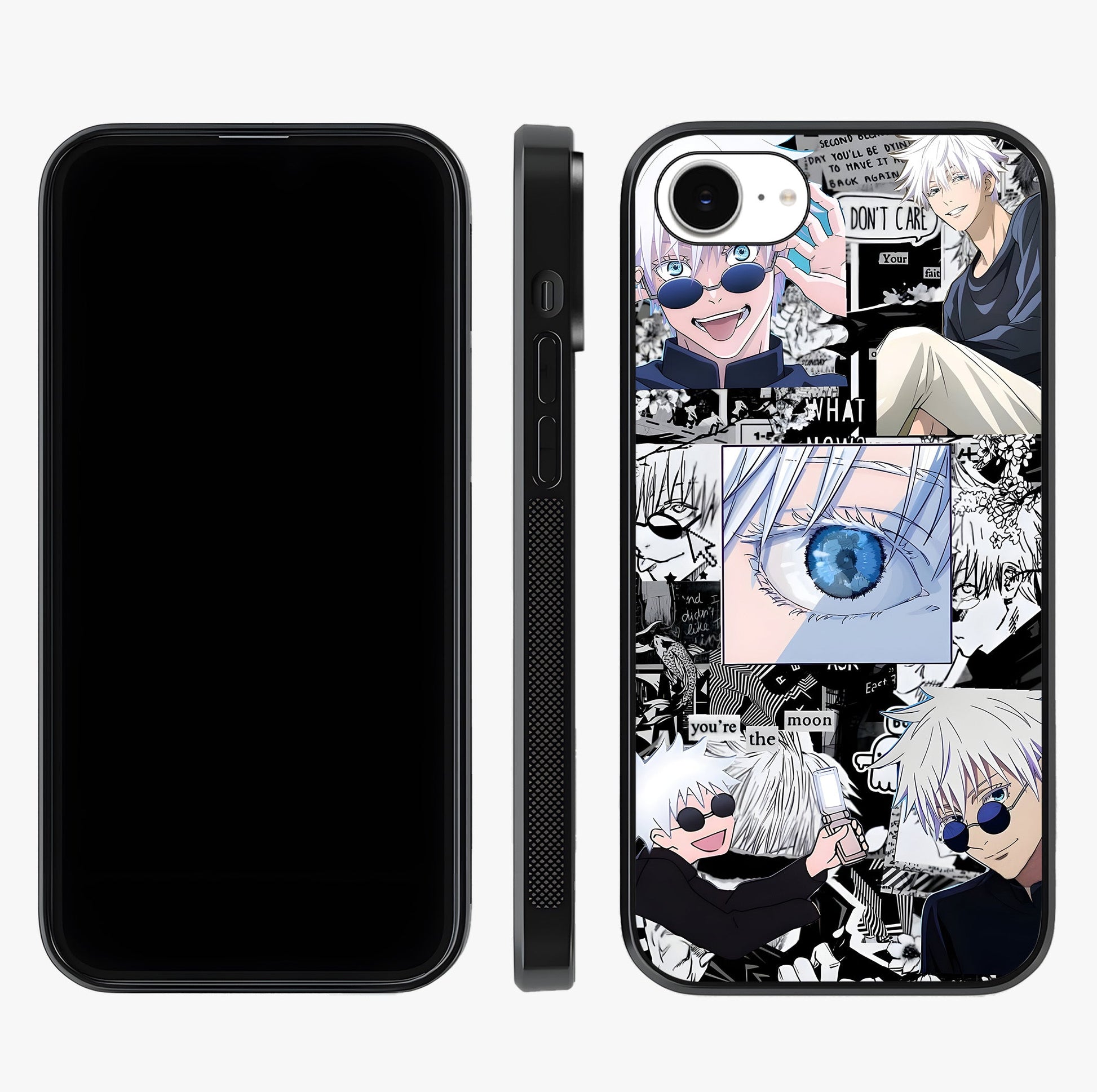 Infinity Sorcerer Chaos Glass Case displayed upright for full design visibility and premium finish.