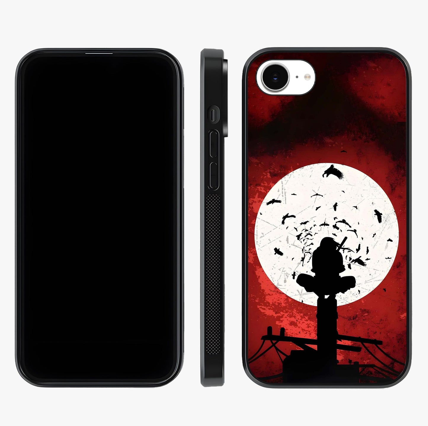Itachi Limited Edition Naruto Anime Glass Case displayed upright for full design visibility and premium finish.