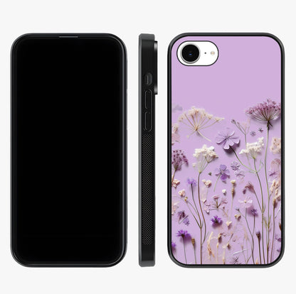 Lavender Blossom Dream Glass Case displayed upright for full design visibility and premium finish.