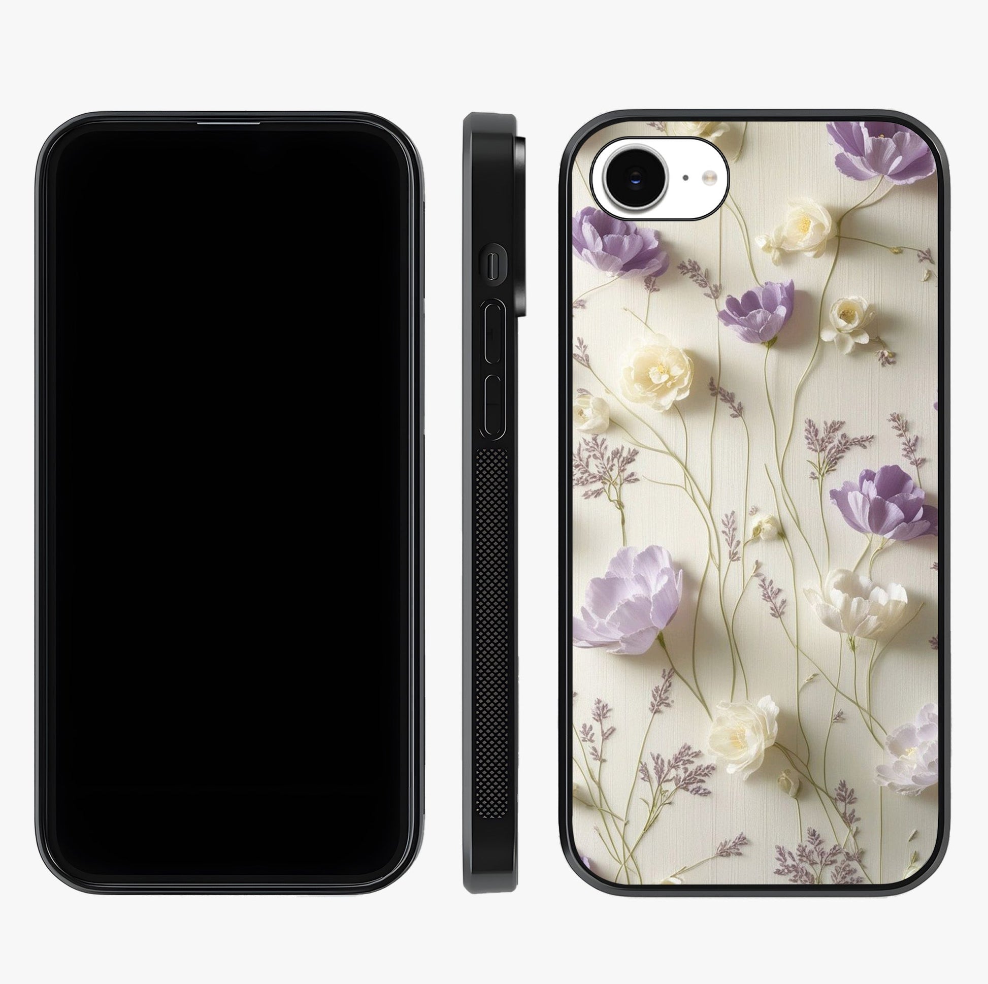 Lilac Breeze Harmony Glass Case displayed upright for full design visibility and premium finish.