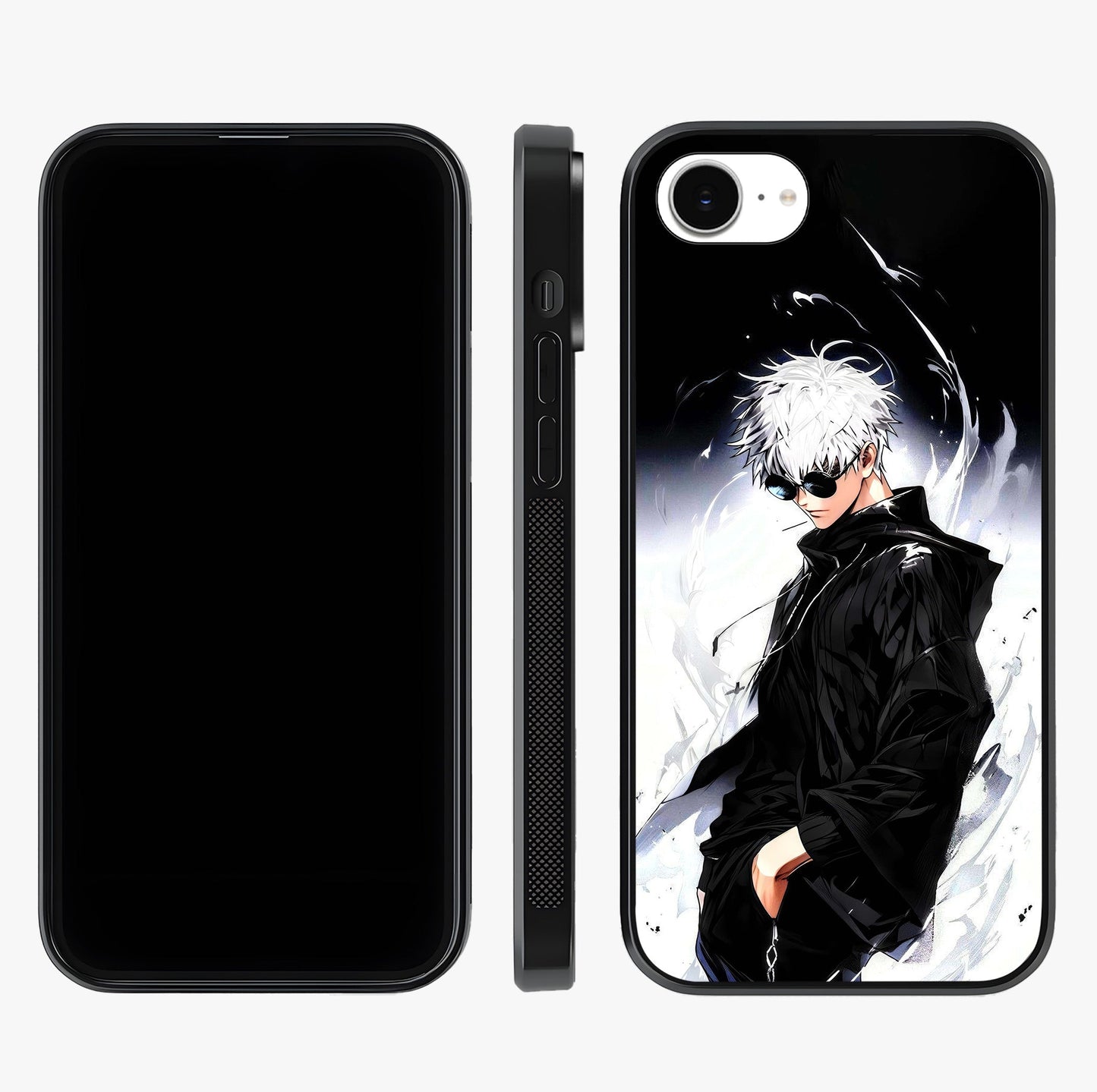 Limitless Shadow King Glass Case displayed upright for full design visibility and premium finish.