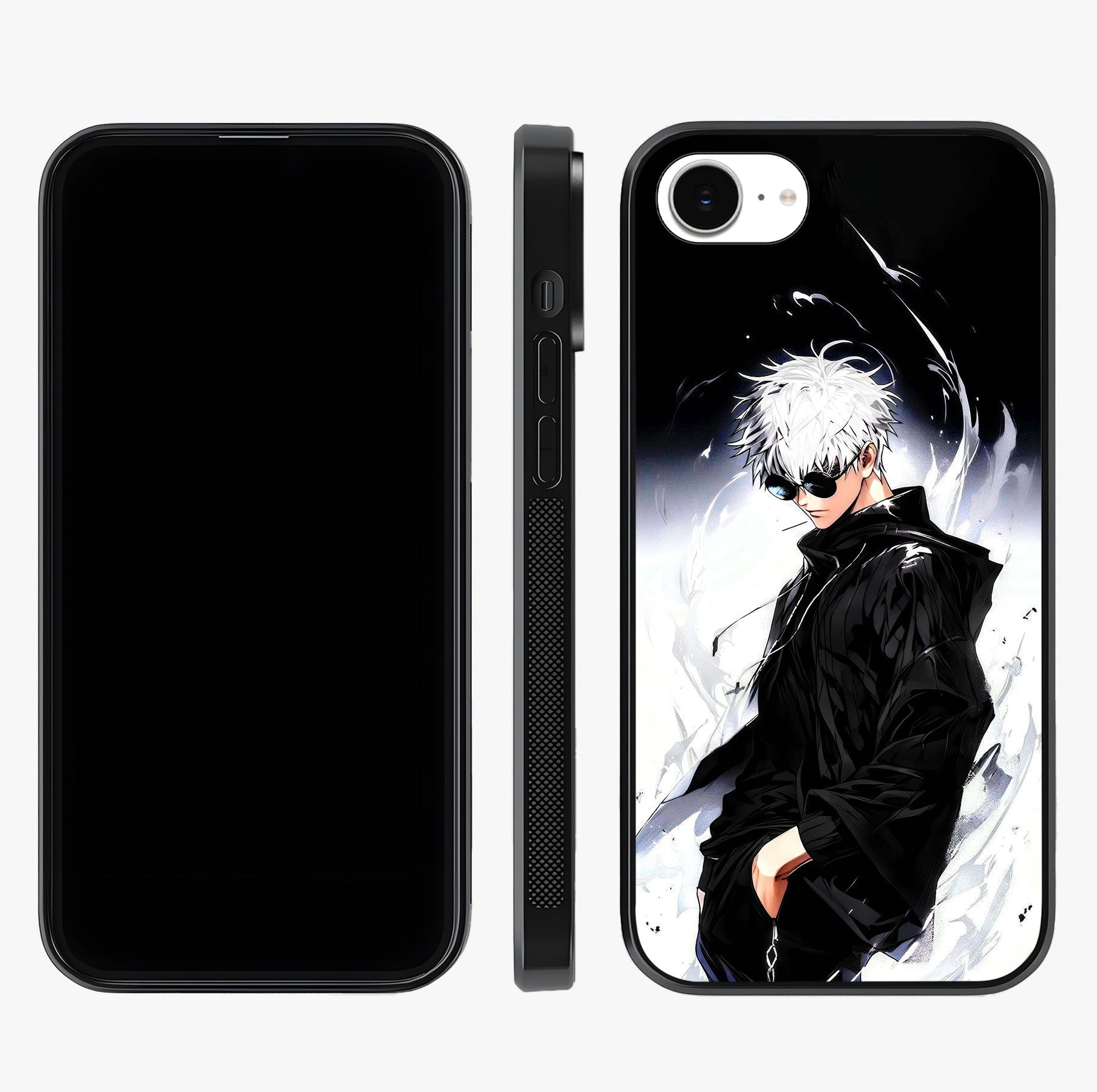 Limitless Shadow King Glass Case displayed upright for full design visibility and premium finish.