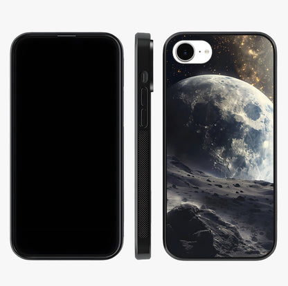 Lunar Horizon Glow Glass Case displayed upright for full design visibility and premium finish.