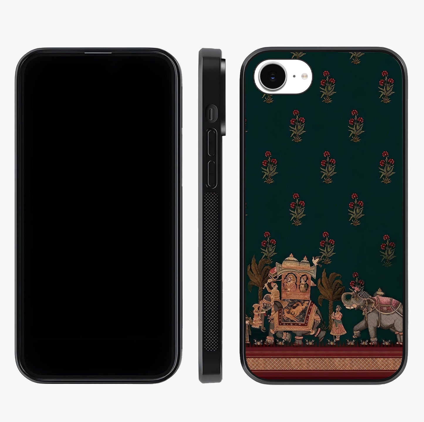 Macmerise Glass Case displayed upright for full design visibility and premium finish.