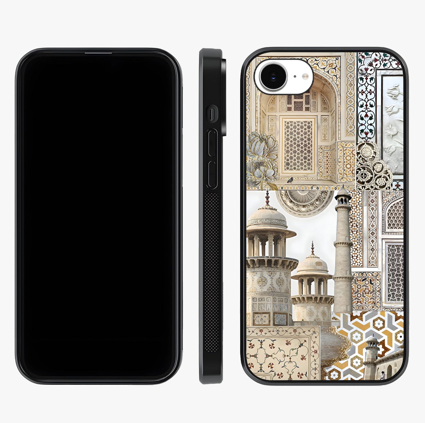 Mughal Marble Legacy Glass Case displayed upright for full design visibility and premium finish.