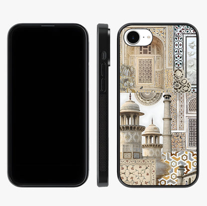 Mughal Marble Legacy Glass Case displayed upright for full design visibility and premium finish.