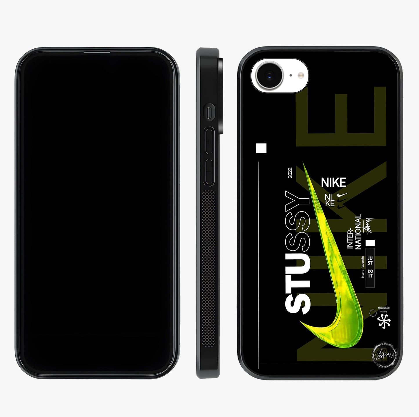 Neon Street Edition Glass Case displayed upright for full design visibility and premium finish.