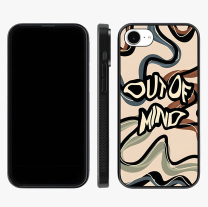 Out Of Mind Glass Case displayed upright for full design visibility and premium finish.