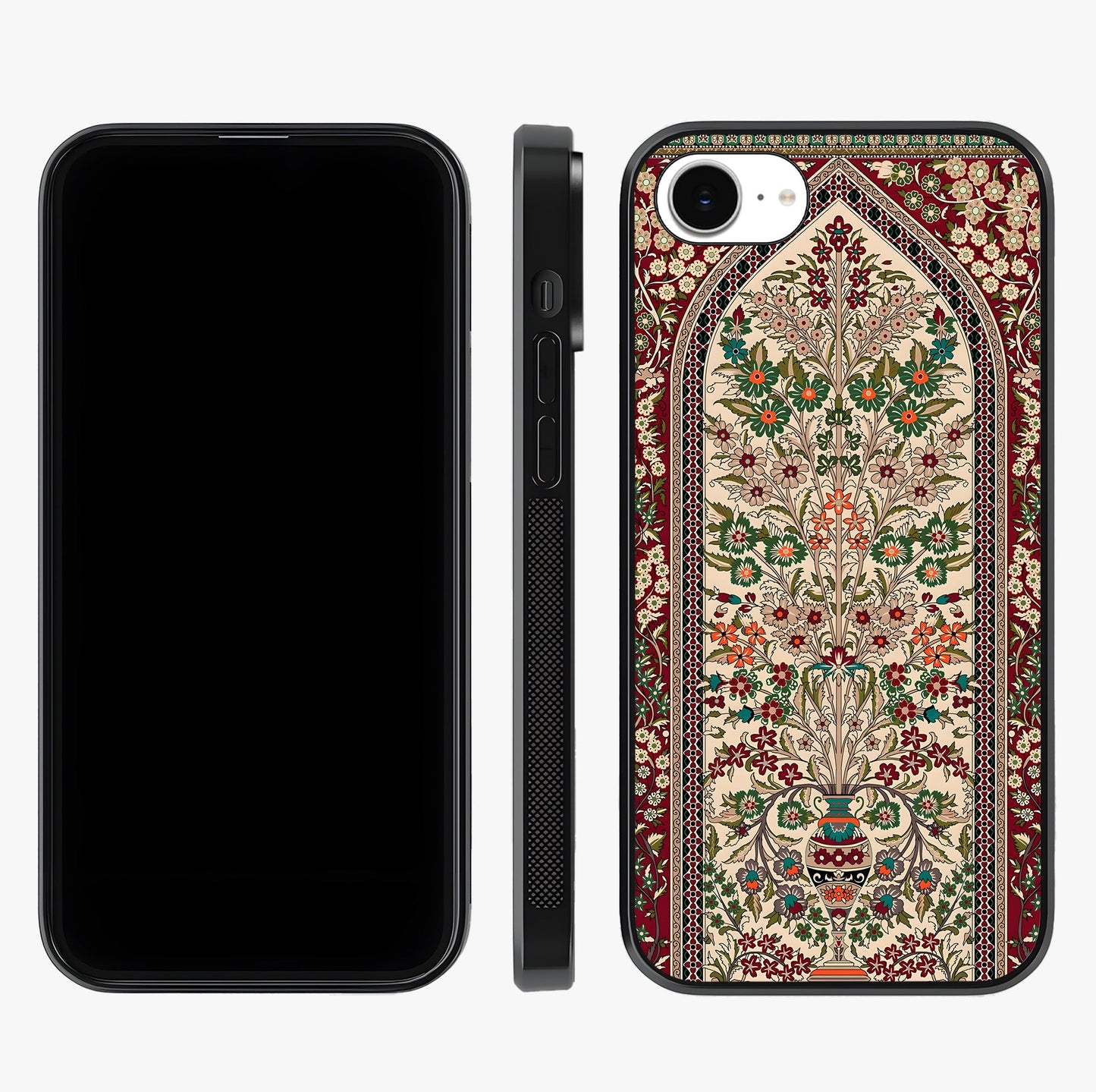 Persian Inspired Glass Case displayed upright for full design visibility and premium finish.