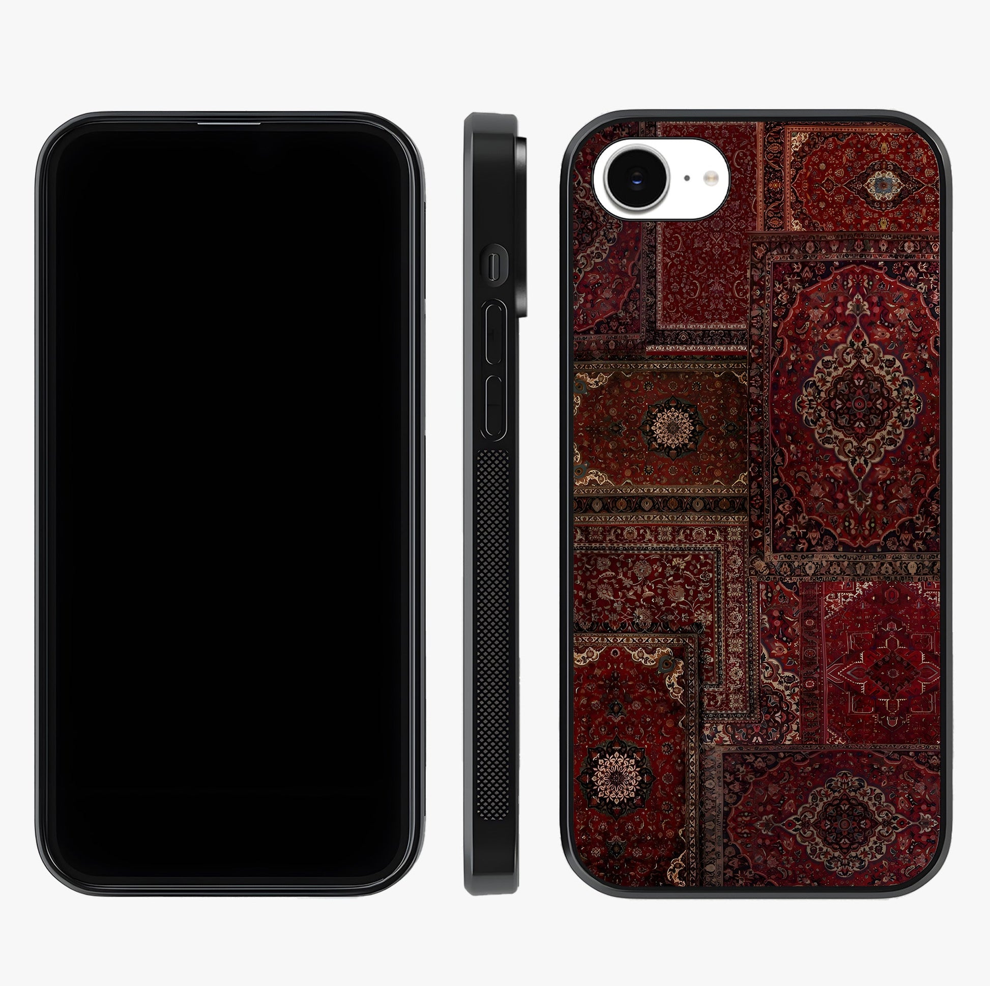 Persian Velvet Tale Glass Case displayed upright for full design visibility and premium finish.