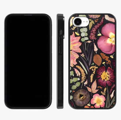 Petal Dream Tapestry Glass Case displayed upright for full design visibility and premium finish.