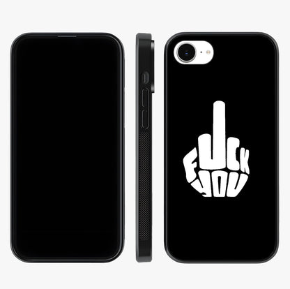 Rebel Mode On Glass Case displayed upright for full design visibility and premium finish.