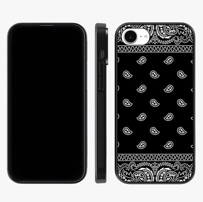Retro Rebel Threads Glass Case displayed upright for full design visibility and premium finish.