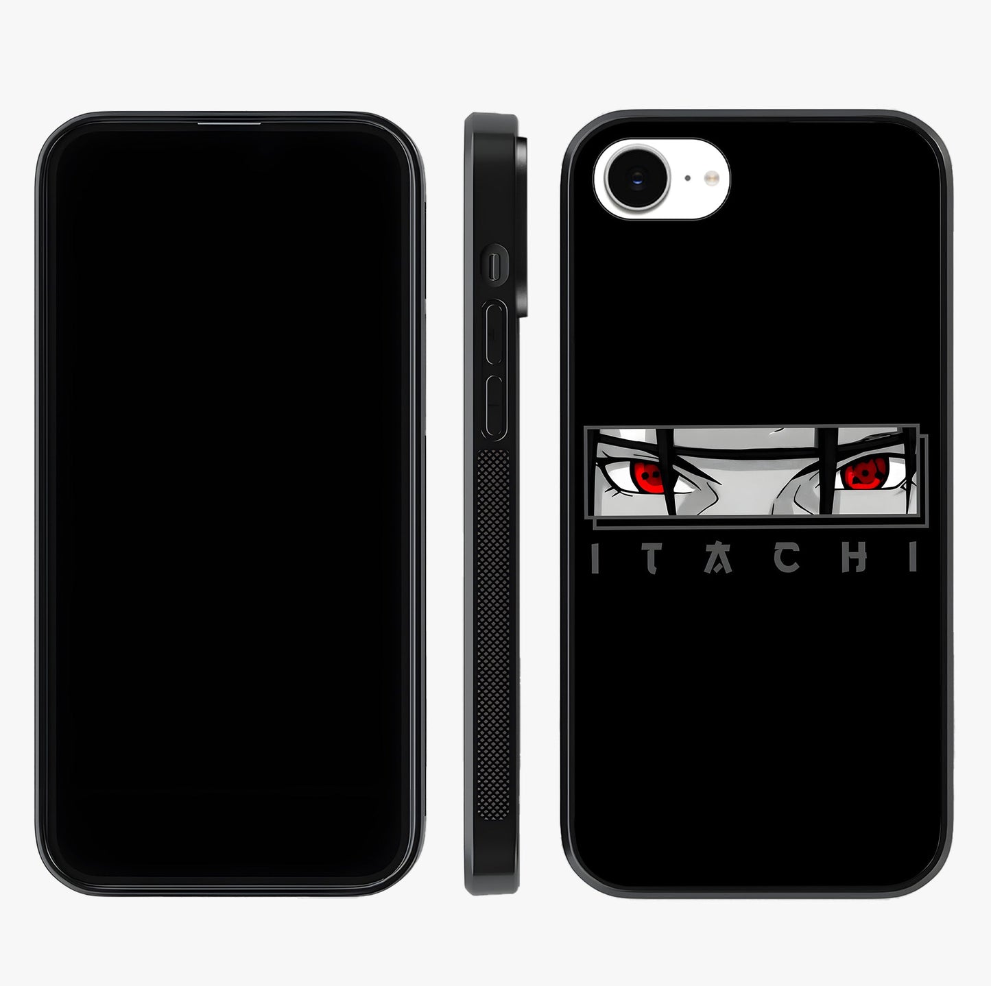 Scarlet Gaze Dominance Glass Case displayed upright for full design visibility and premium finish.