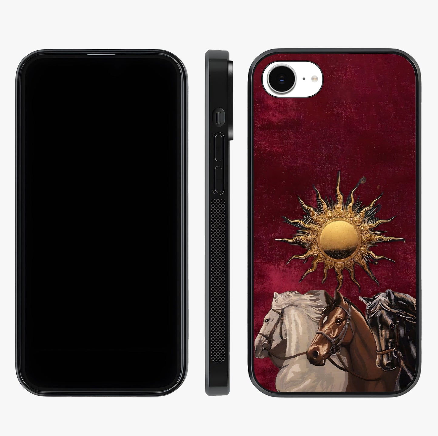 Solar Riders Glass Case displayed upright for full design visibility and premium finish.