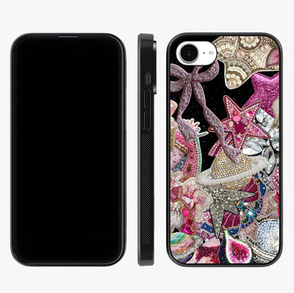 Starlit Jewel Dream Glass Case displayed upright for full design visibility and premium finish.