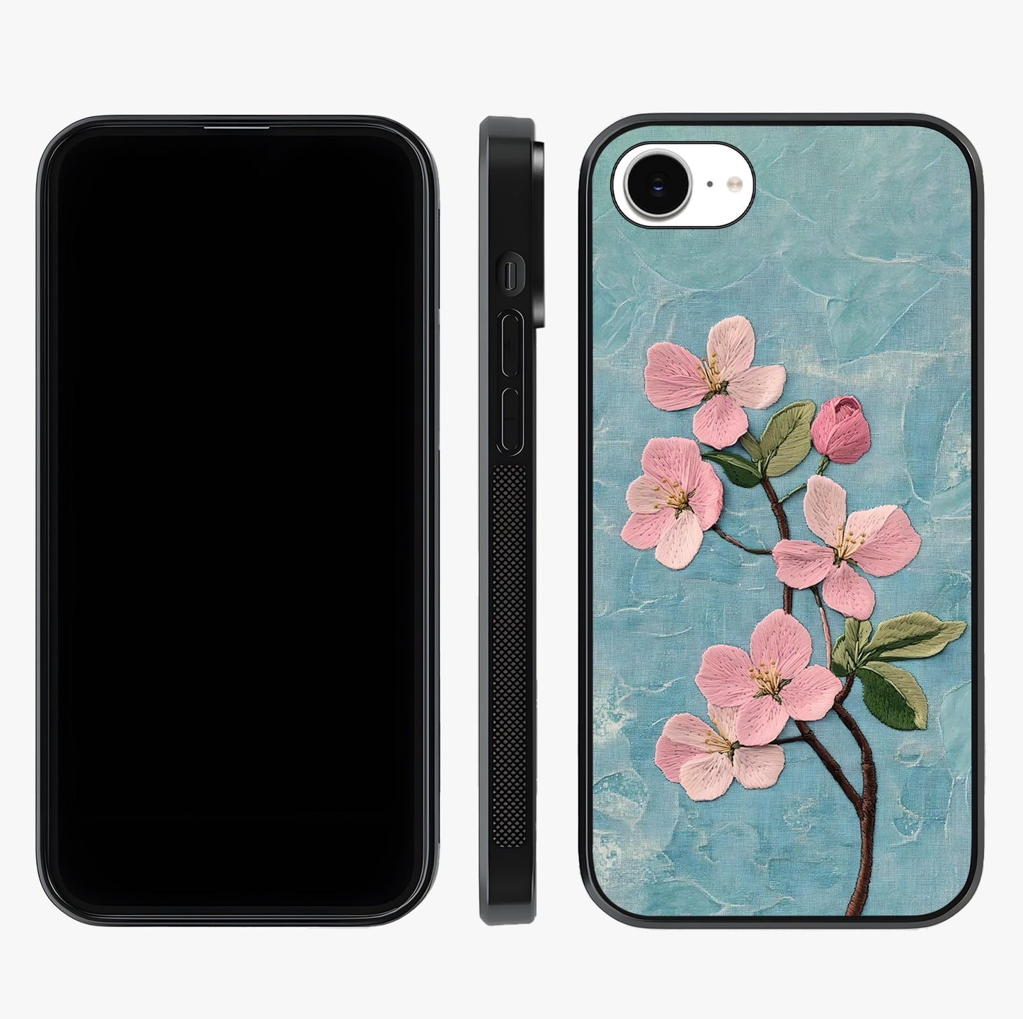 Threaded Blossom Breeze Glass Case displayed upright for full design visibility and premium finish.