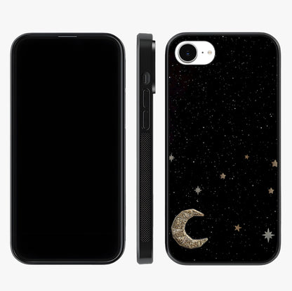 Twinkle Star With Half Moon Glass Case displayed upright for full design visibility and premium finish.