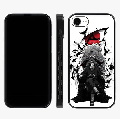 Uchiha Shadow Throne Glass Case displayed upright for full design visibility and premium finish.