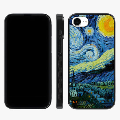 Van Gogh Art Glass Case displayed upright for full design visibility and premium finish.