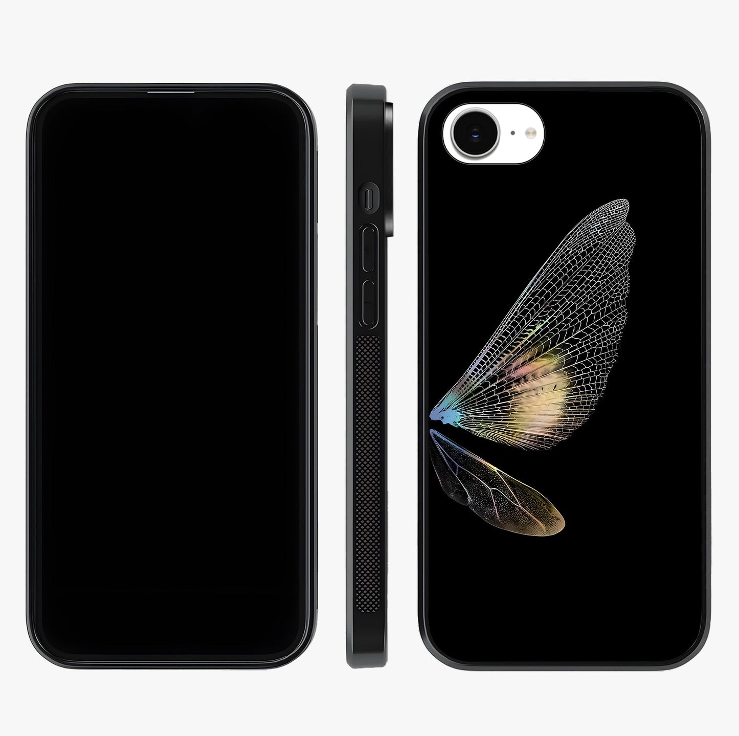 Whispers Of Wings Glass Case displayed upright for full design visibility and premium finish.