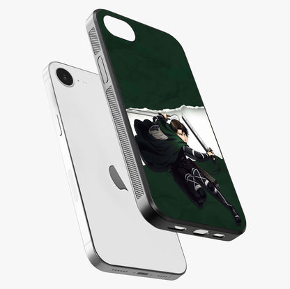Emerald War Vanguard Glass Case laid diagonally highlighting side profile, edges and glossy glass shine.
