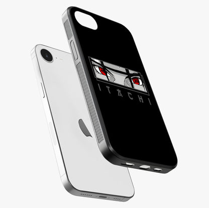 Scarlet Gaze Dominance Glass Case laid diagonally highlighting side profile, edges and glossy glass shine.