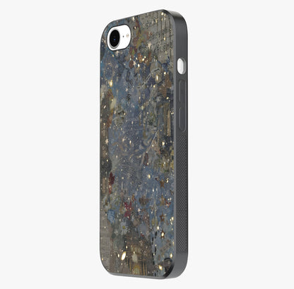Aesthetic Astrolophia Glass Case photographed in natural light showing reflective finish and design depth.