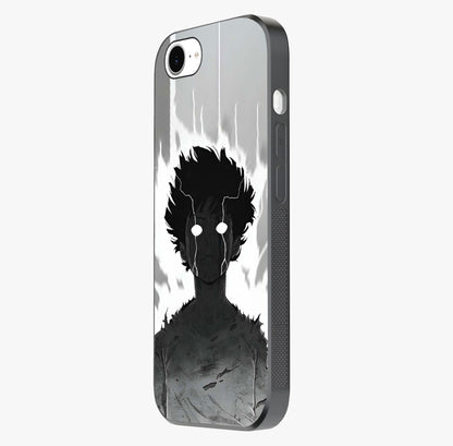 Awakened Inner Rage Glass Case photographed in natural light showing reflective finish and design depth.