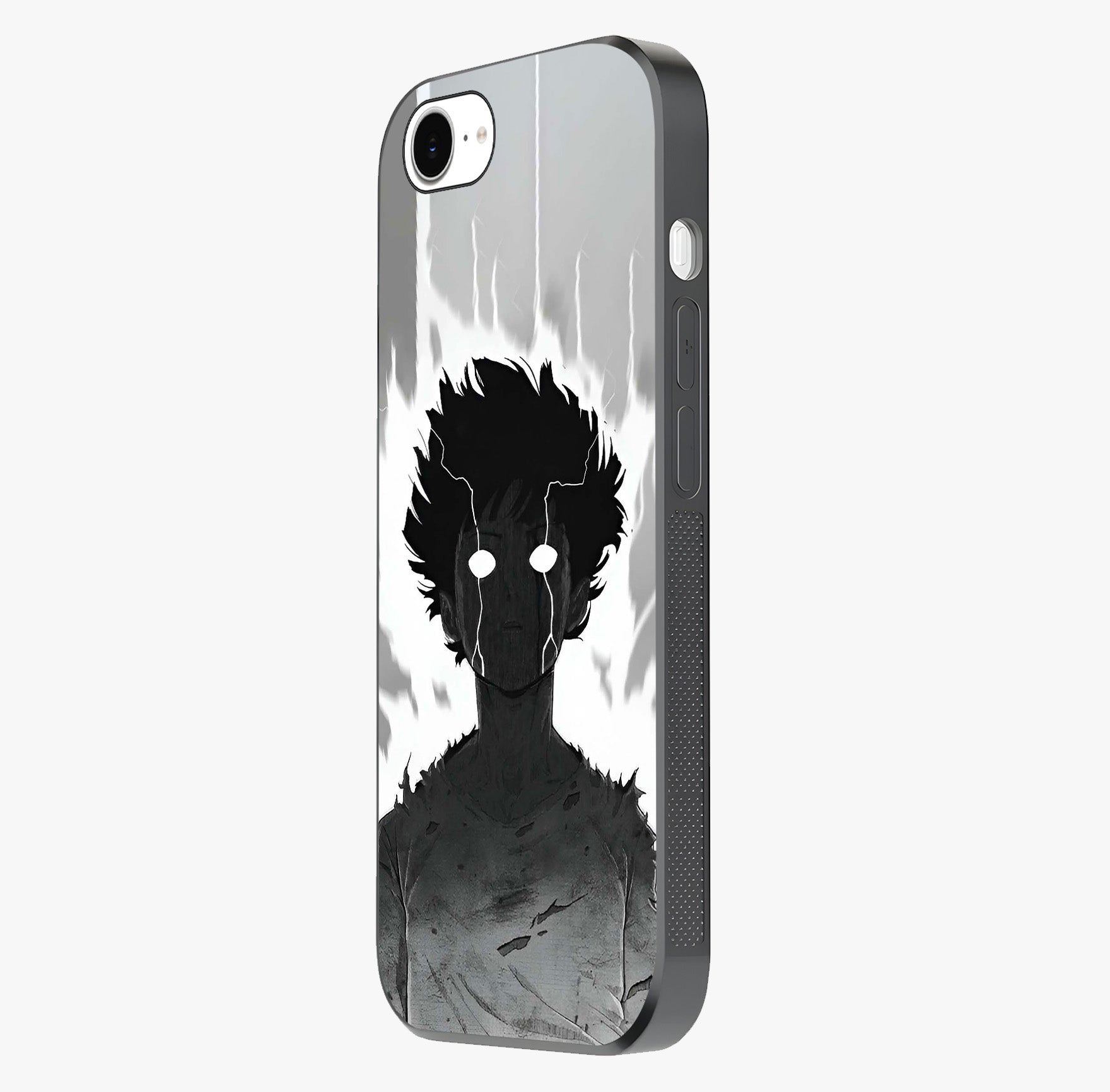 Awakened Inner Rage Glass Case photographed in natural light showing reflective finish and design depth.