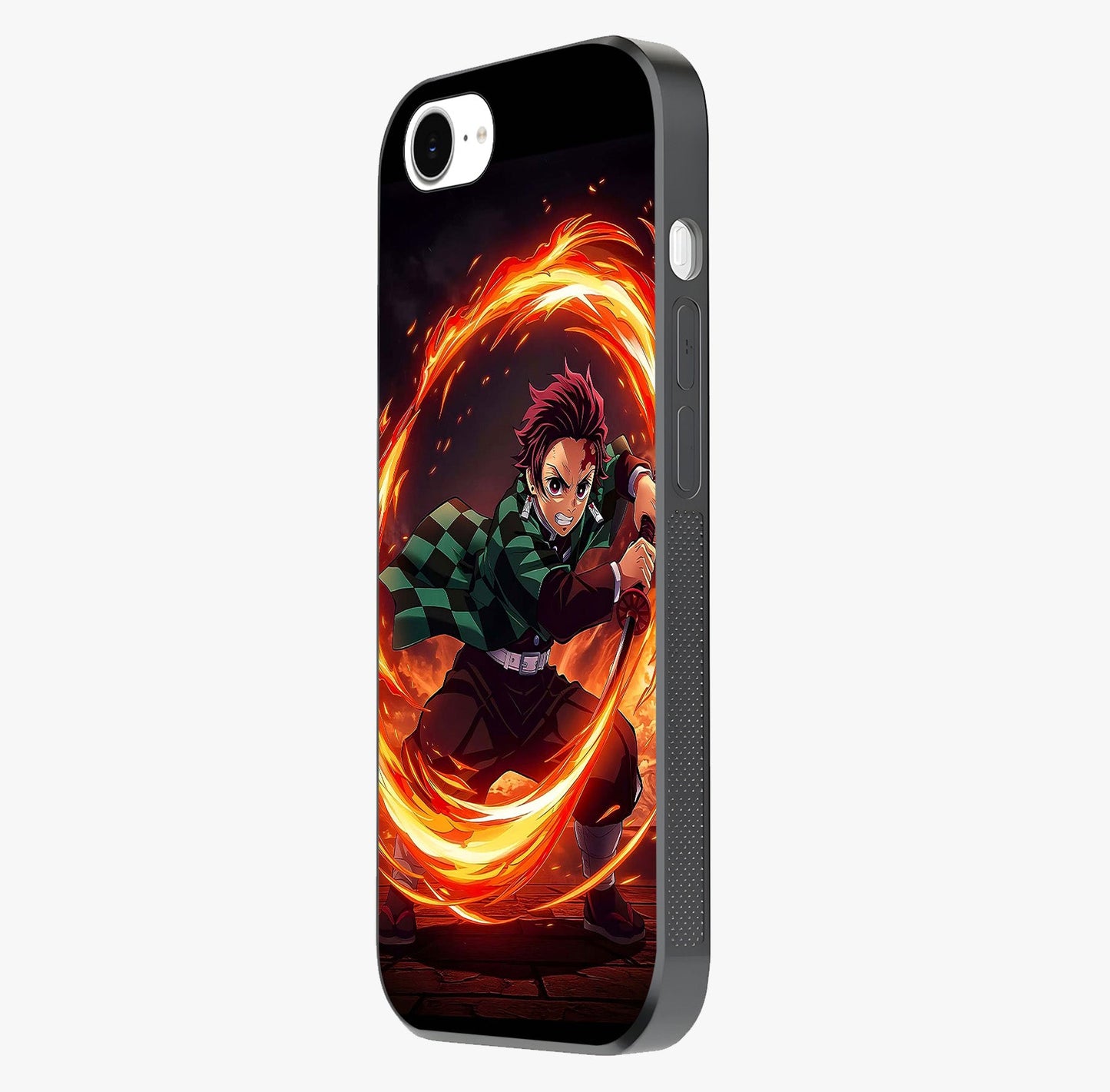 Blazing Sword Resolve Glass Case photographed in natural light showing reflective finish and design depth.