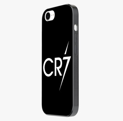 Cr7 Elite Strike Glass Case photographed in natural light showing reflective finish and design depth.