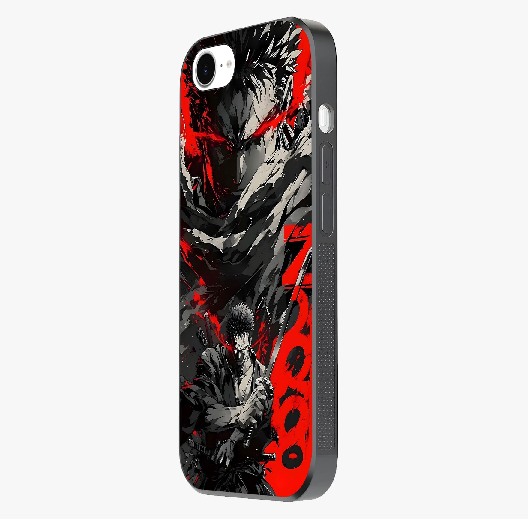 Demon Sword Resolve Glass Case photographed in natural light showing reflective finish and design depth.