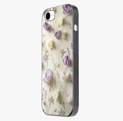 Lilac Breeze Harmony Glass Case photographed in natural light showing reflective finish and design depth.
