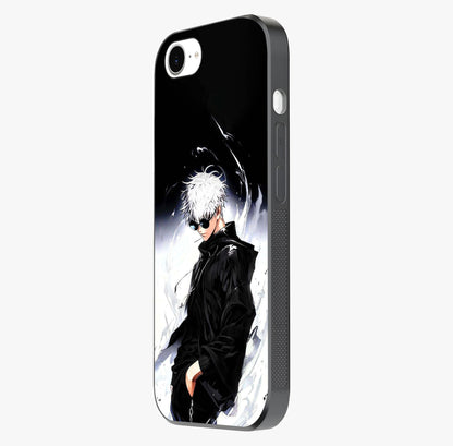 Limitless Shadow King Glass Case photographed in natural light showing reflective finish and design depth.