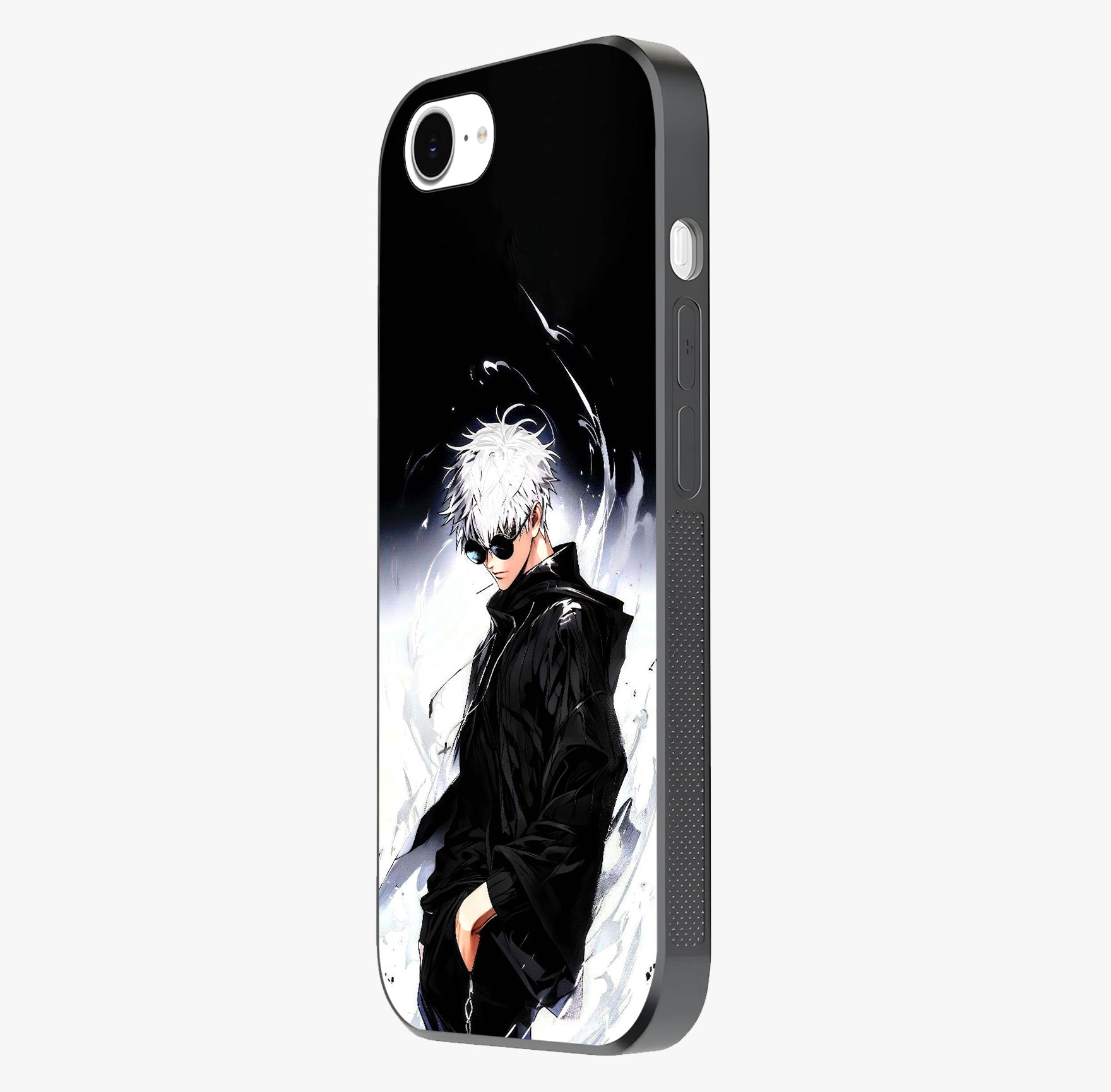 Limitless Shadow King Glass Case photographed in natural light showing reflective finish and design depth.