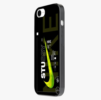 Neon Street Edition Glass Case photographed in natural light showing reflective finish and design depth.