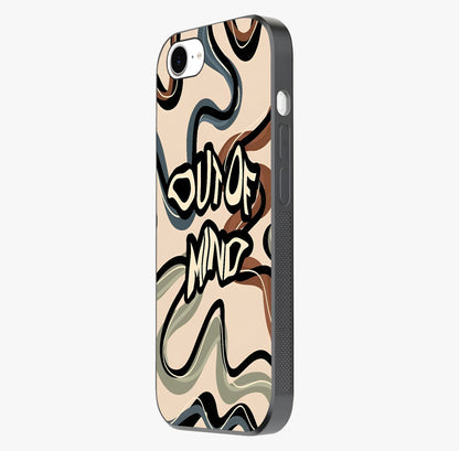 Out Of Mind Glass Case photographed in natural light showing reflective finish and design depth.