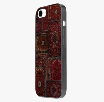 Persian Velvet Tale Glass Case photographed in natural light showing reflective finish and design depth.