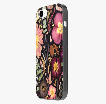 Petal Dream Tapestry Glass Case photographed in natural light showing reflective finish and design depth.