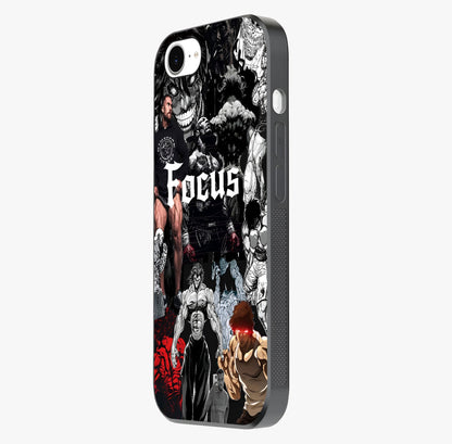 Relentless Power Focus Glass Case photographed in natural light showing reflective finish and design depth.