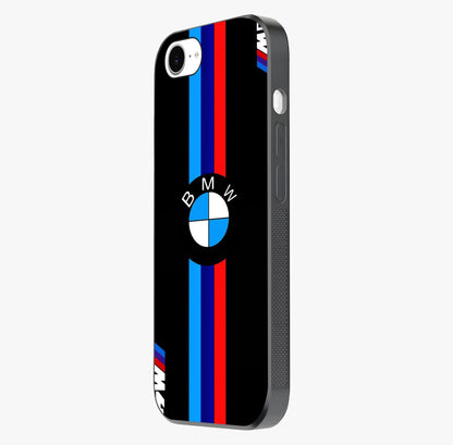 Turbo Bmw Beast Glass Case photographed in natural light showing reflective finish and design depth.