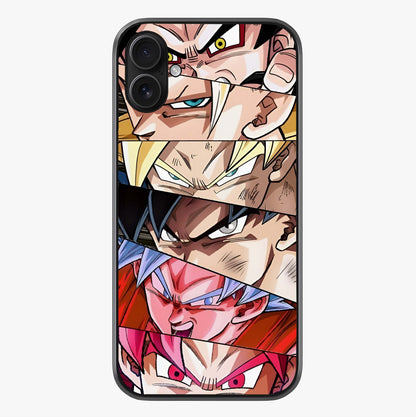 Anime Character Glass Case showing full back design in clean flat view with glossy glass finish.