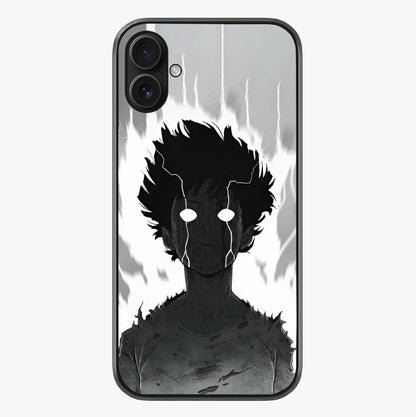 Awakened Inner Rage Glass Case showing full back design in clean flat view with glossy glass finish.