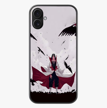 Crimson Crow Ascension Glass Case showing full back design in clean flat view with glossy glass finish.