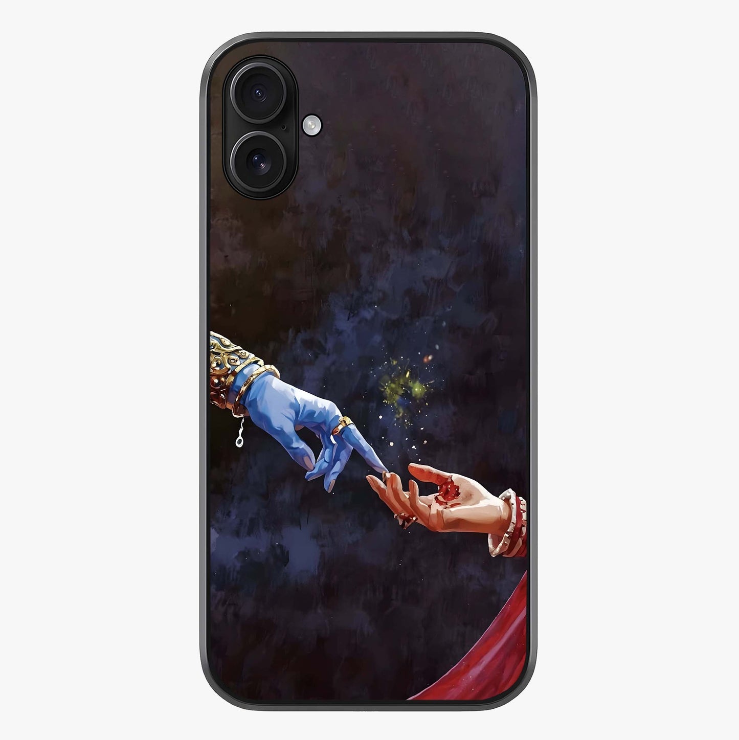 Divine Touch Eternal Glass Case showing full back design in clean flat view with glossy glass finish.
