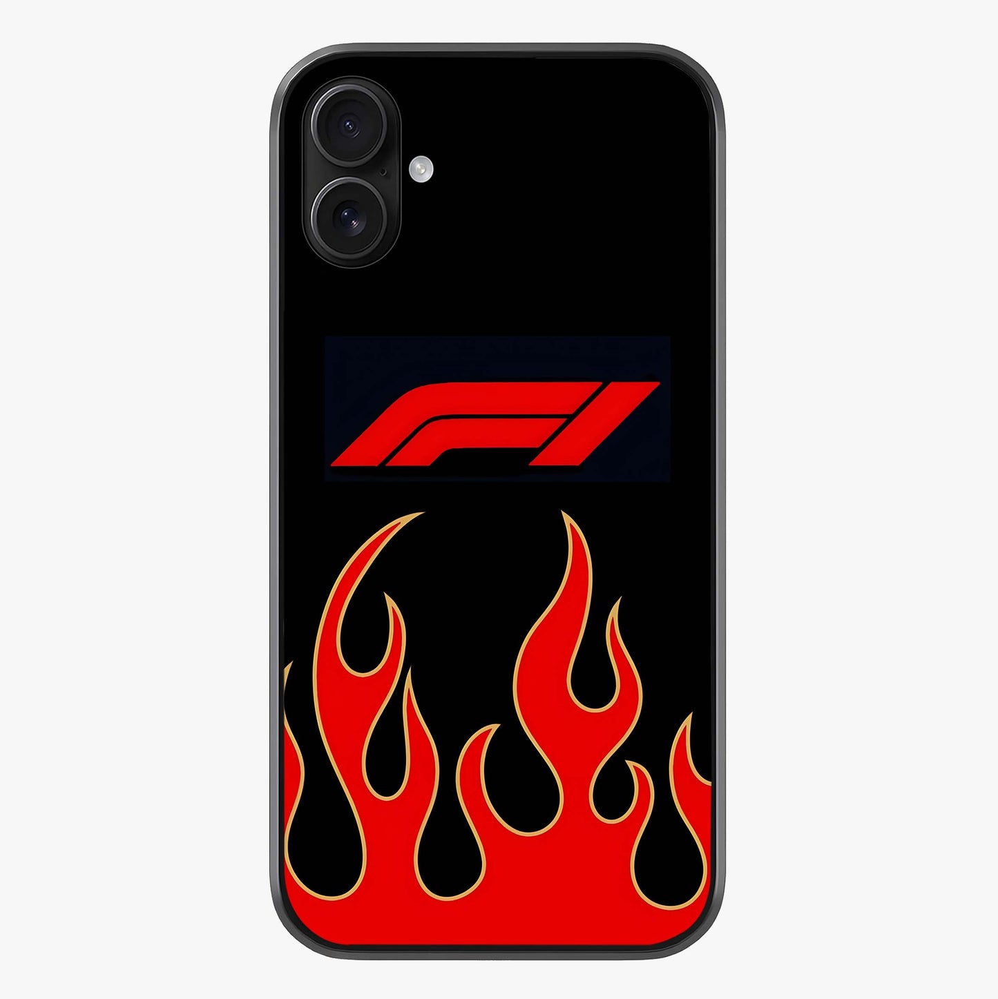Fire F11 Glass Case showing full back design in clean flat view with glossy glass finish.