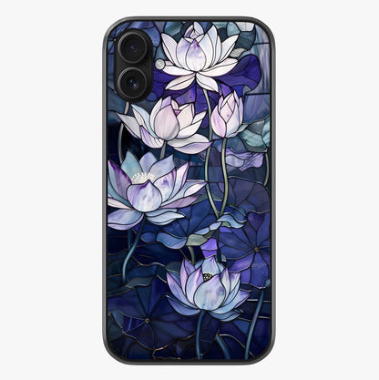 Gloss Petal Rush Glass Case showing full back design in clean flat view with glossy glass finish.
